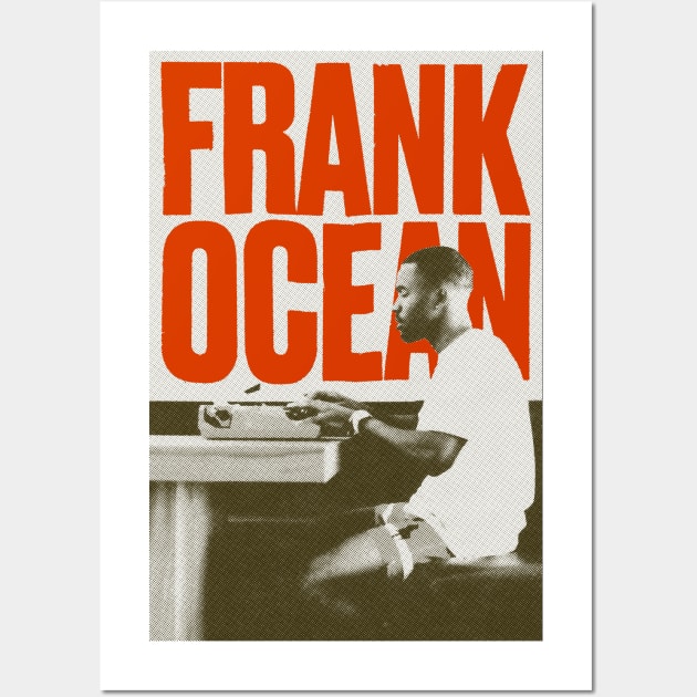 Frank Ocean Riso Style Graphic Wall Art by SkipBroTees